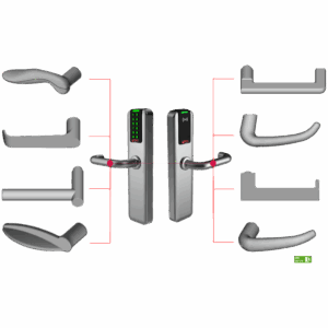 Serie B02 RF Breit Klinken Drücker Modelle Vollblatt