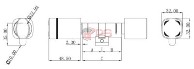 CH Profil-Doppelzylinder Schweizer Profil einseitige Kontrolle Serie B02 Typ 011 TZ.jpg