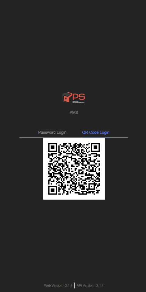 QR-Code Smart Login PMS Enterprise web - PS BESCHLAG SICHERHEITSTECHNIK ...