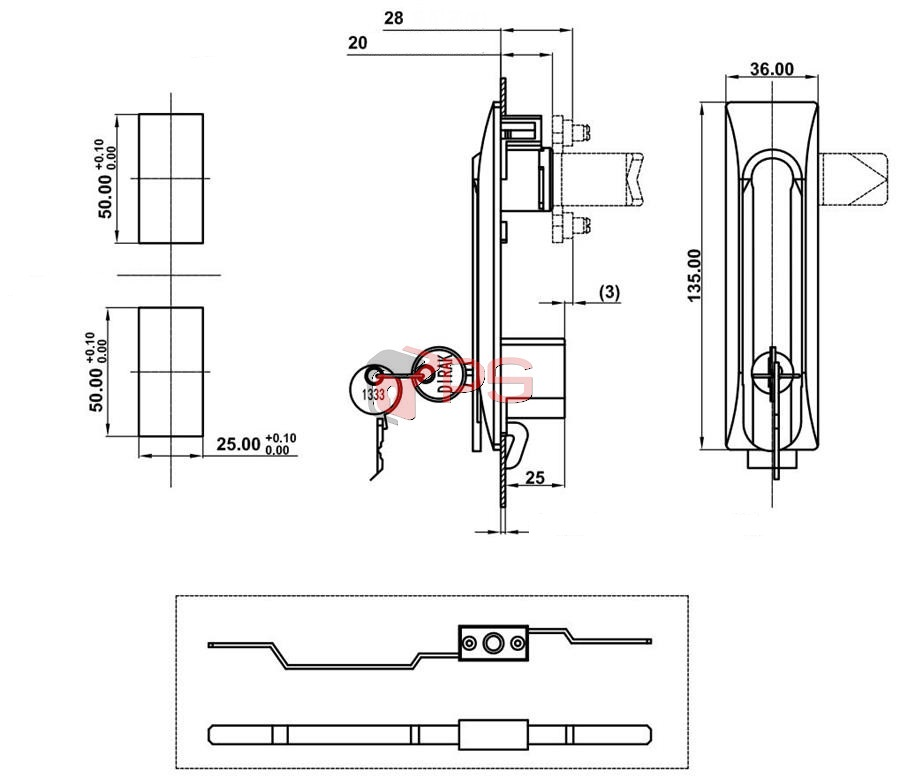 U-Industrie-Hebel-mit-aktiv-Zylinder-Serie-B01-Typ-712-3-png